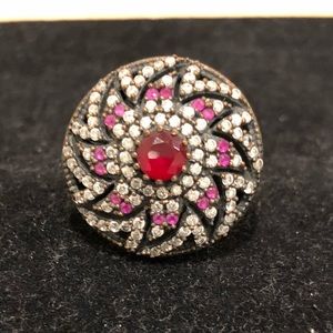 Turkish Handmade- ottoman Ruby- 925-